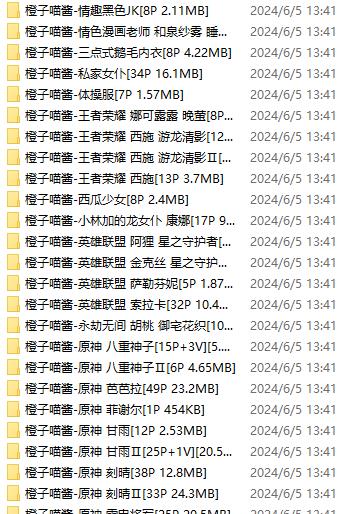 橙子喵酱:58部cos角se+tu集,粉丝见面会福利,壁纸下载,车灯鲍鲍白